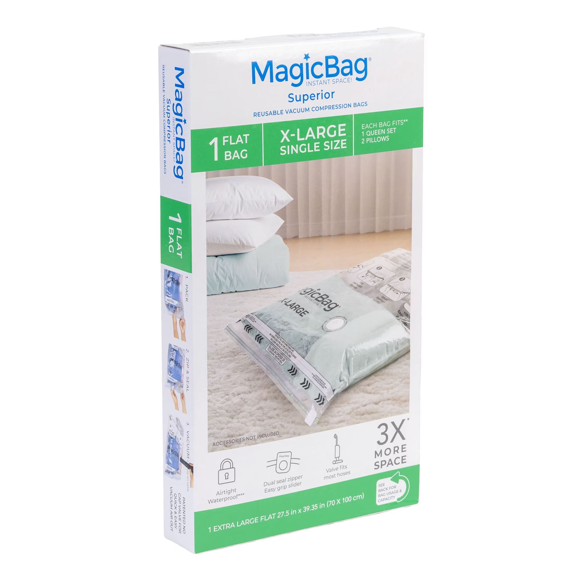 Magic bag vacuum storage