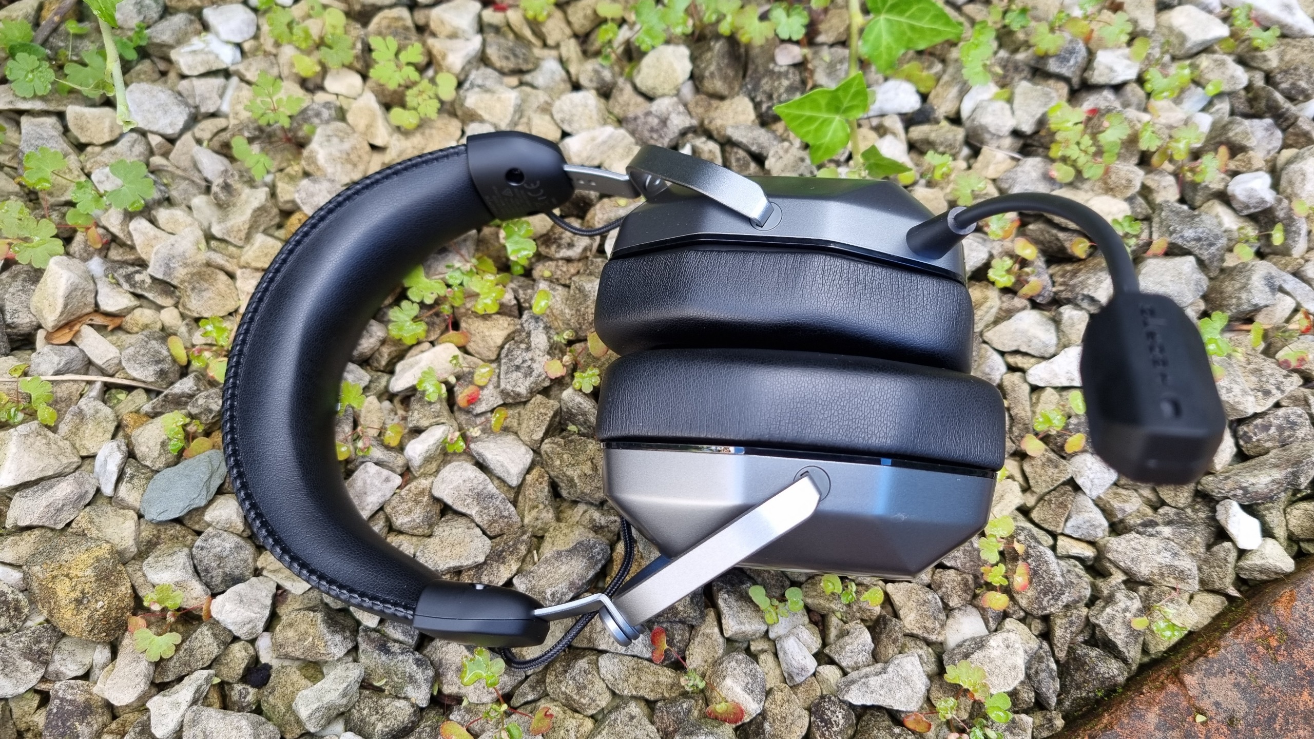 A top down shot of an Edifier G5 Max gaming headset