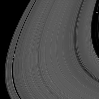 Saturn's Moons Daphnis and Pan in the Rings