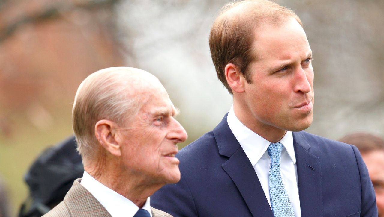 Prince Philip, Duke of Edinburgh and Prince William, Duke of Cambridge attend the Windsor Greys Statue unveiling on March 31, 2014 in Windsor, England. The statue marks 60 years of The Queen&#039;s Coronation in 2013 and the important role played by Windsor Greys in the ceremonial life of the Royal Family and the Nation.