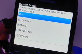 Manage front screen