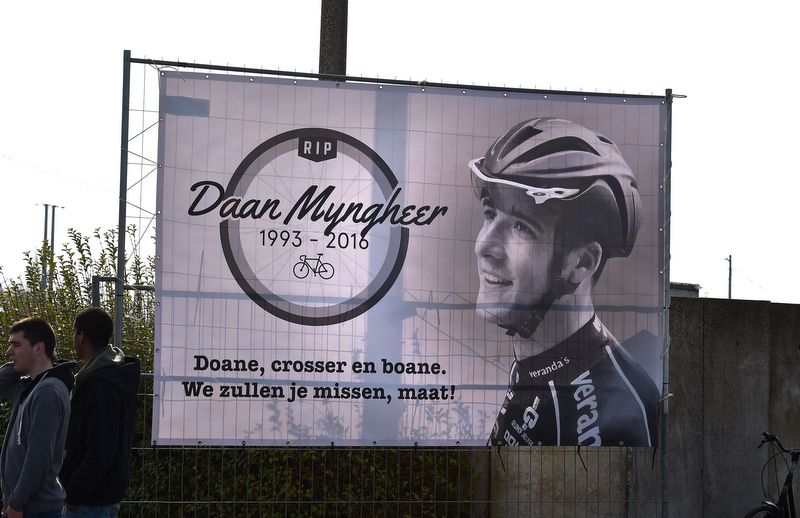 Daan Myngheer was honoured at the race