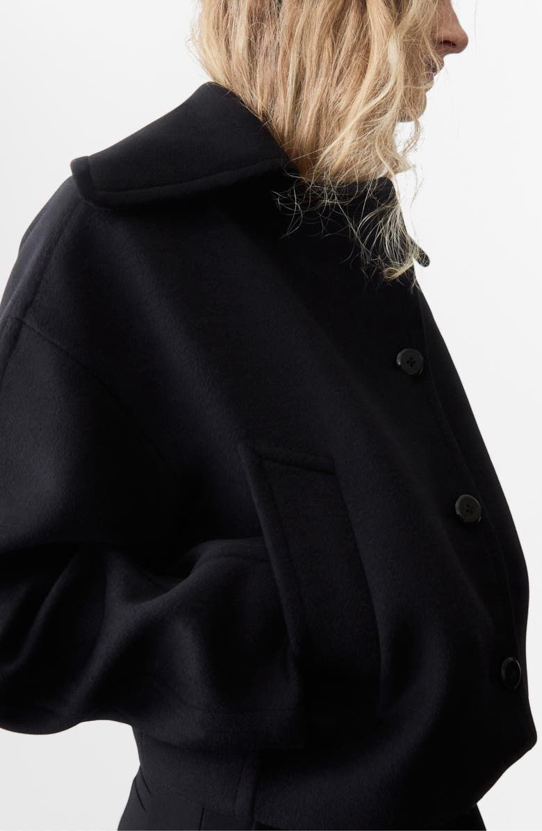 Wool Blend Crop Jacket