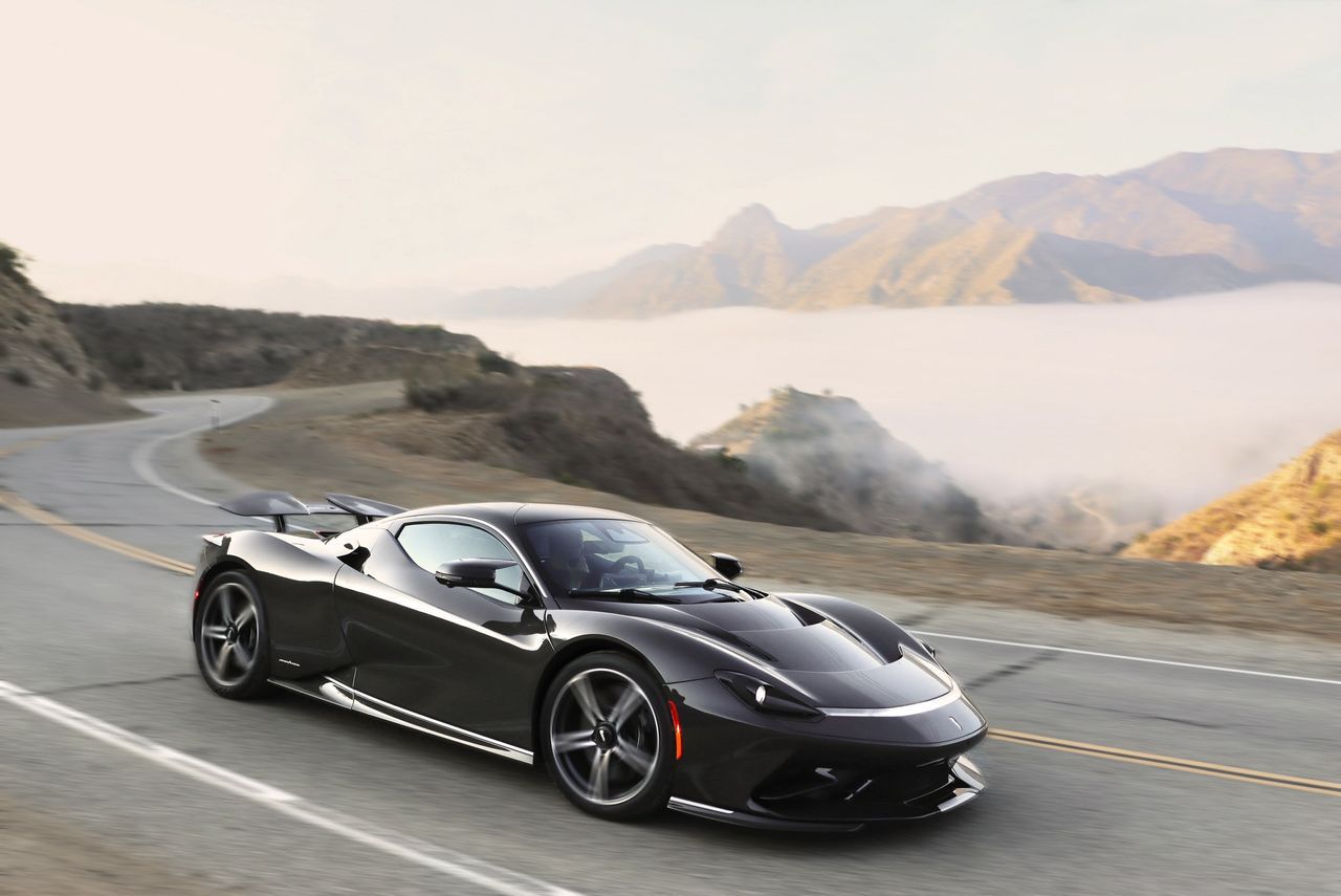 Automobili Pininfarina Battista press photos on the roads in California