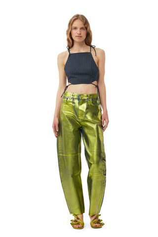 Green Foil Stary Jeans