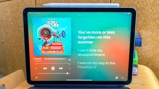 iPad Air (2020) review - music app