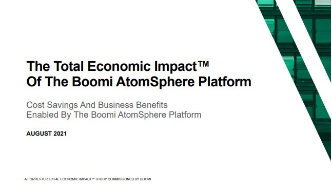 A study by Forrester Consulting on the business benefits of Boomi&#039;s AtomSphere platform