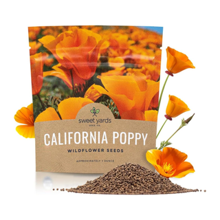 A pack of California poppy seeds