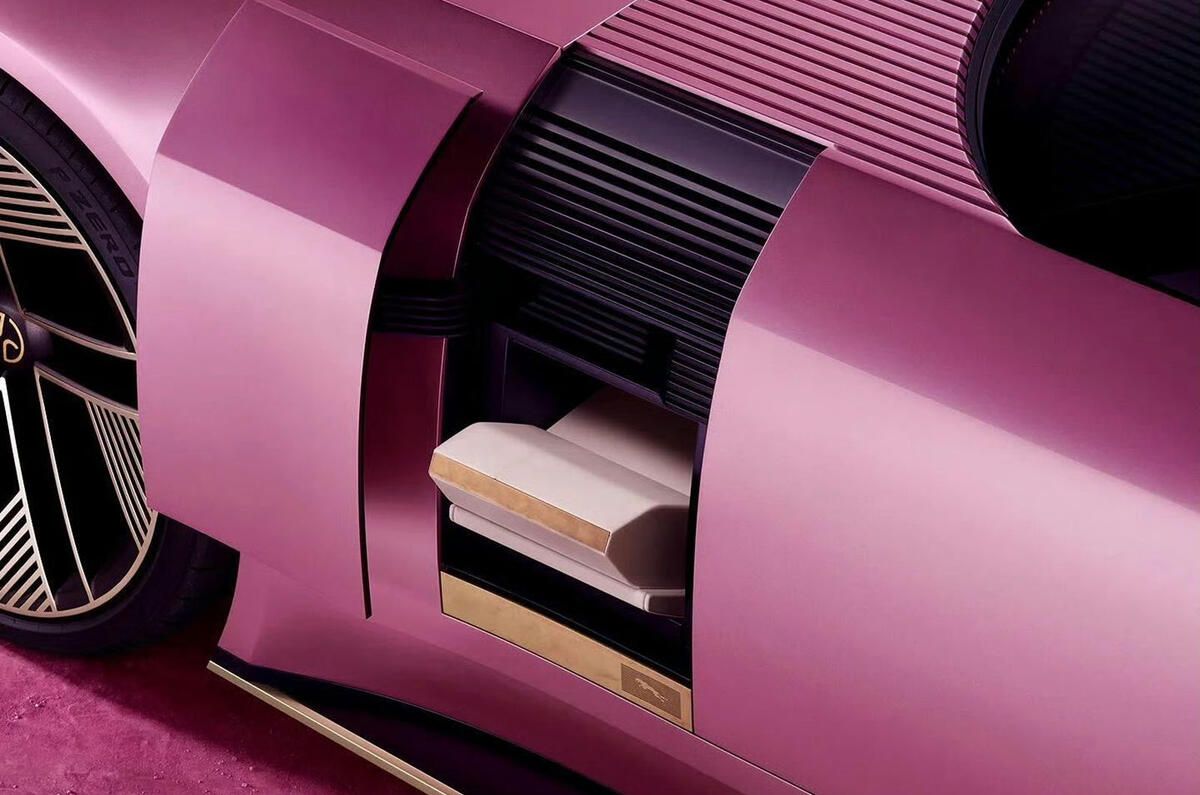Jaguar concept car in pink