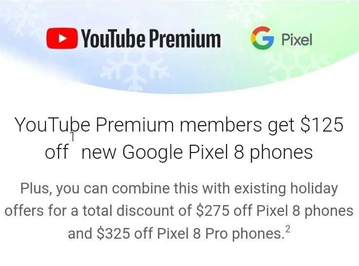 Η Google πρακτικά χαρίζει τα τηλέφωνα Pixel 8, ειδικά αν είστε συνδρομητής YouTube Premium