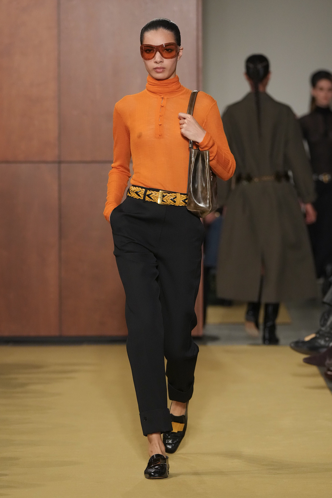 models on the Fall 2026 Tory Burch fashion show runway