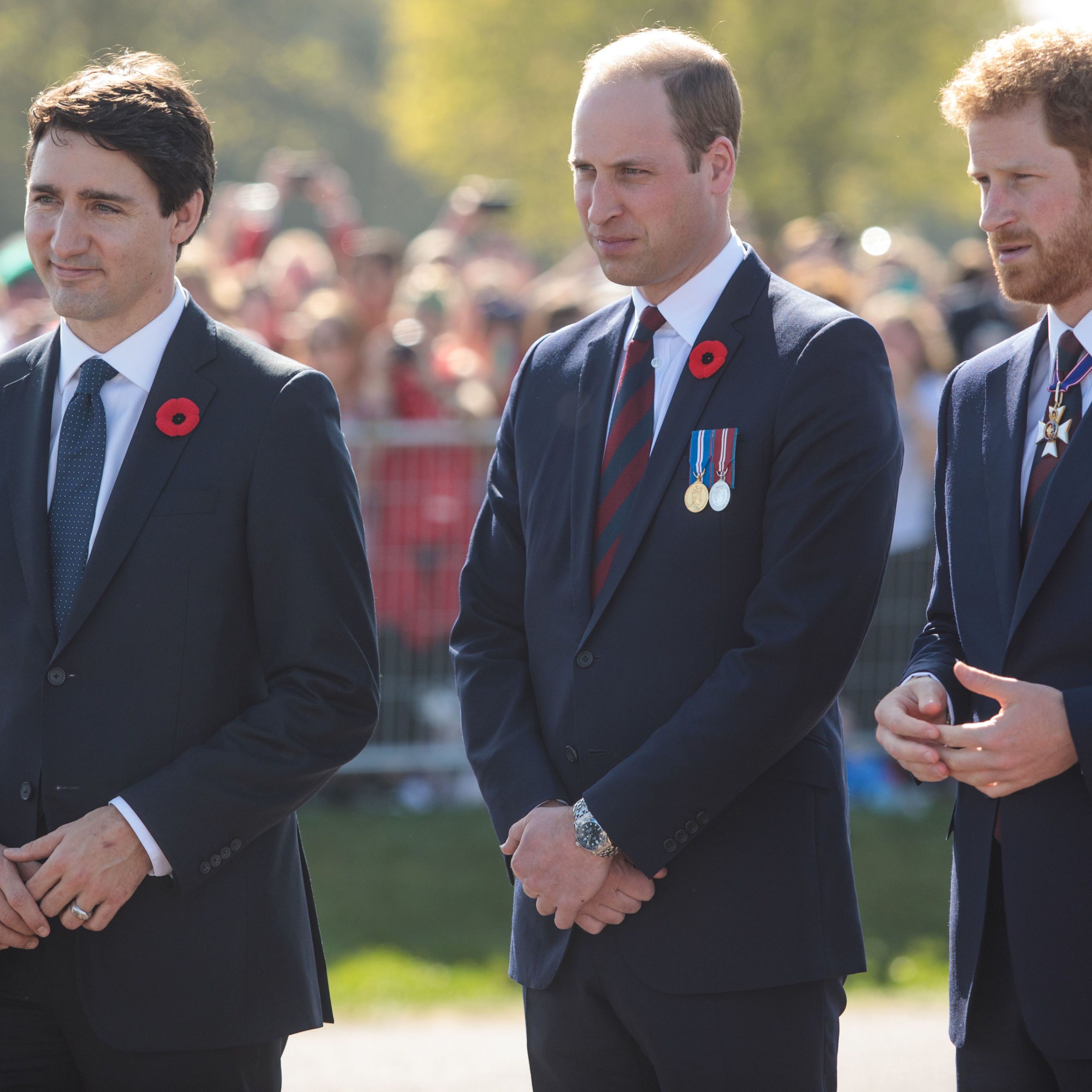 Justin Trudeau, Prince William, Prince Harry
