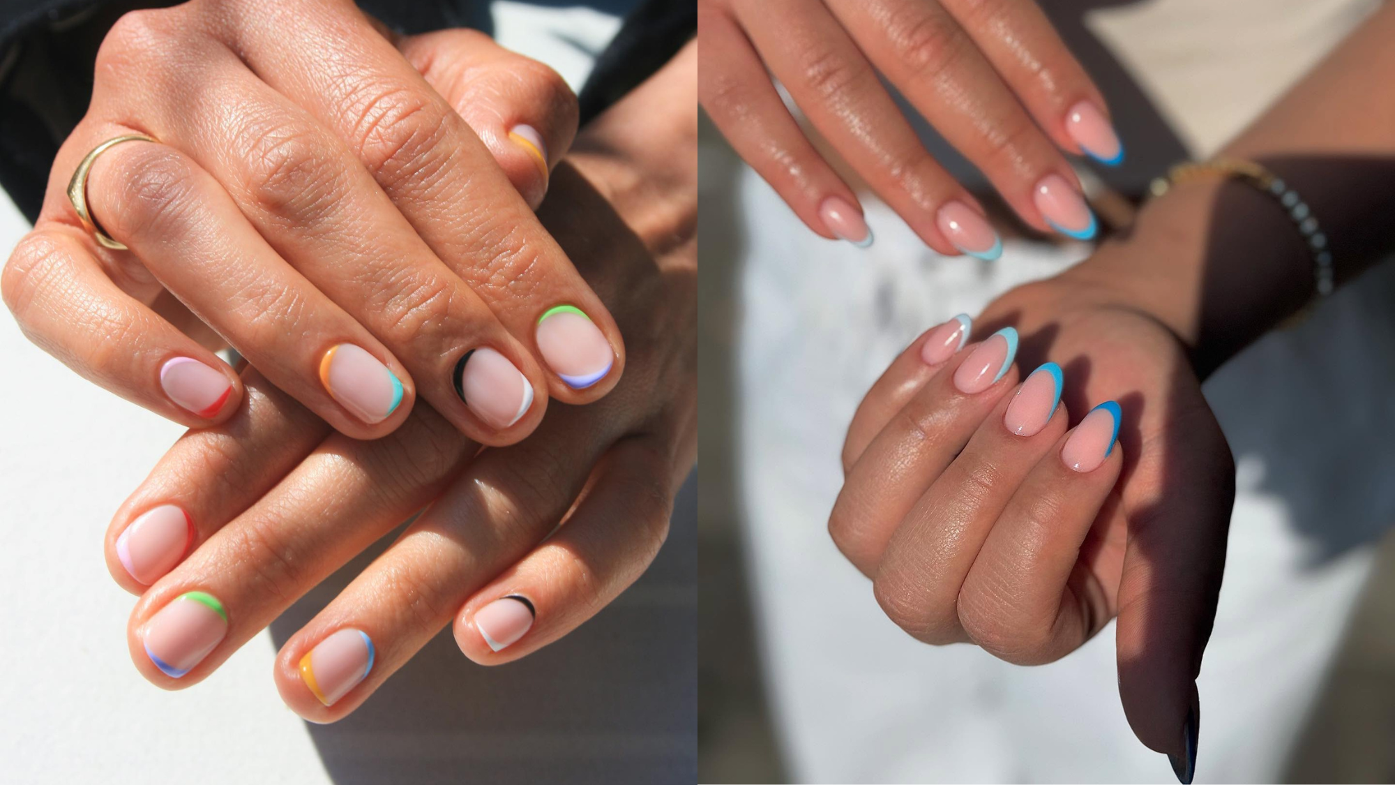 Summer French manicure ideas