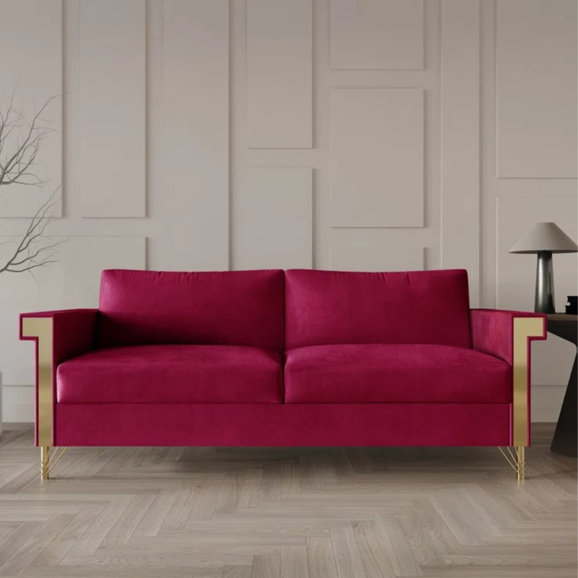 Pink sofa