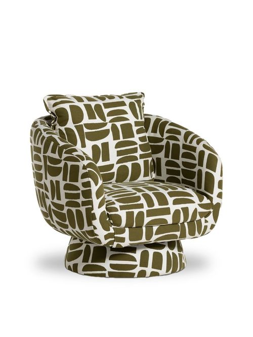 Francois Swivel Chair Green