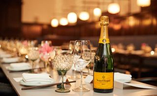 Veuve Clicquot champagne at the Design Awards dinner