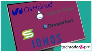 An image of cloud hosting provider logos on a desktop