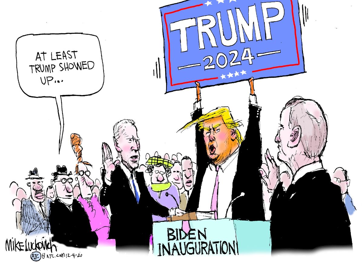 Political Cartoon U.S. Trump Biden inauguration | The Week