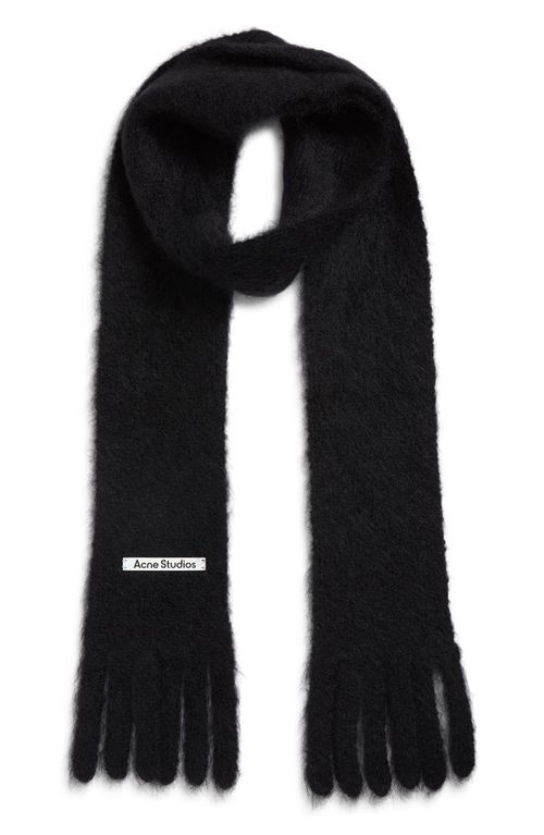 Winter Kinna Mohair & Wool Skinny Scarf