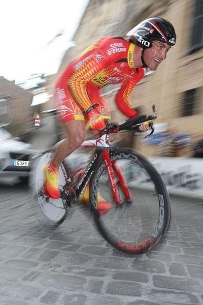 Jose Ivan Gutierrez (Caisse d'Epargne) the Spanish TT champion.