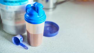 chocolate protein shake made up in the best protein shaker
