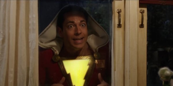 Shazam at his friend&#039;s window.