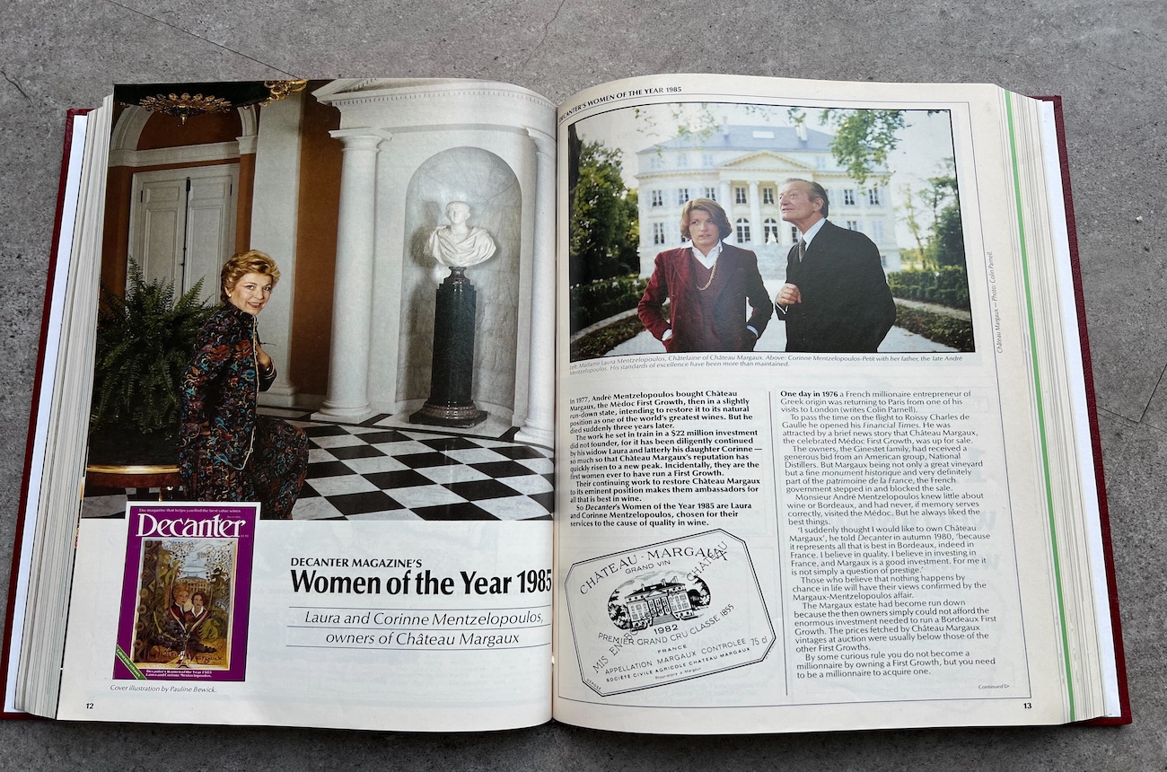 Decanter March 1985 issue - Women of the Year