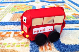 An egg box bus is one of our fun crafts for kids