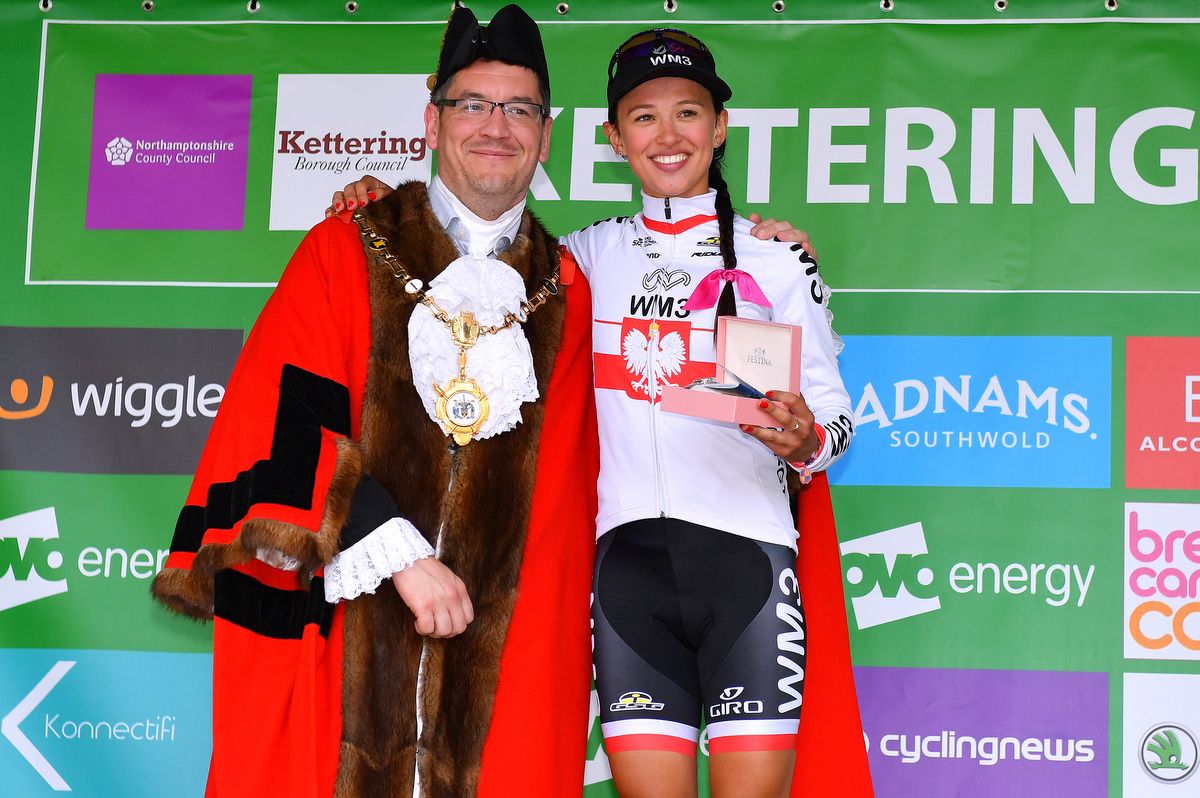 Stage winner Kasia Niewiadoma (WM3 Pro Cycling)
