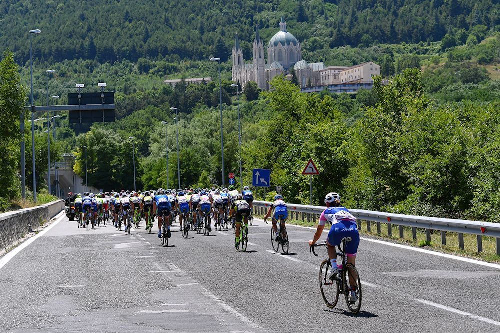 Scenery along the route of stage 7 at the Giro Rosa