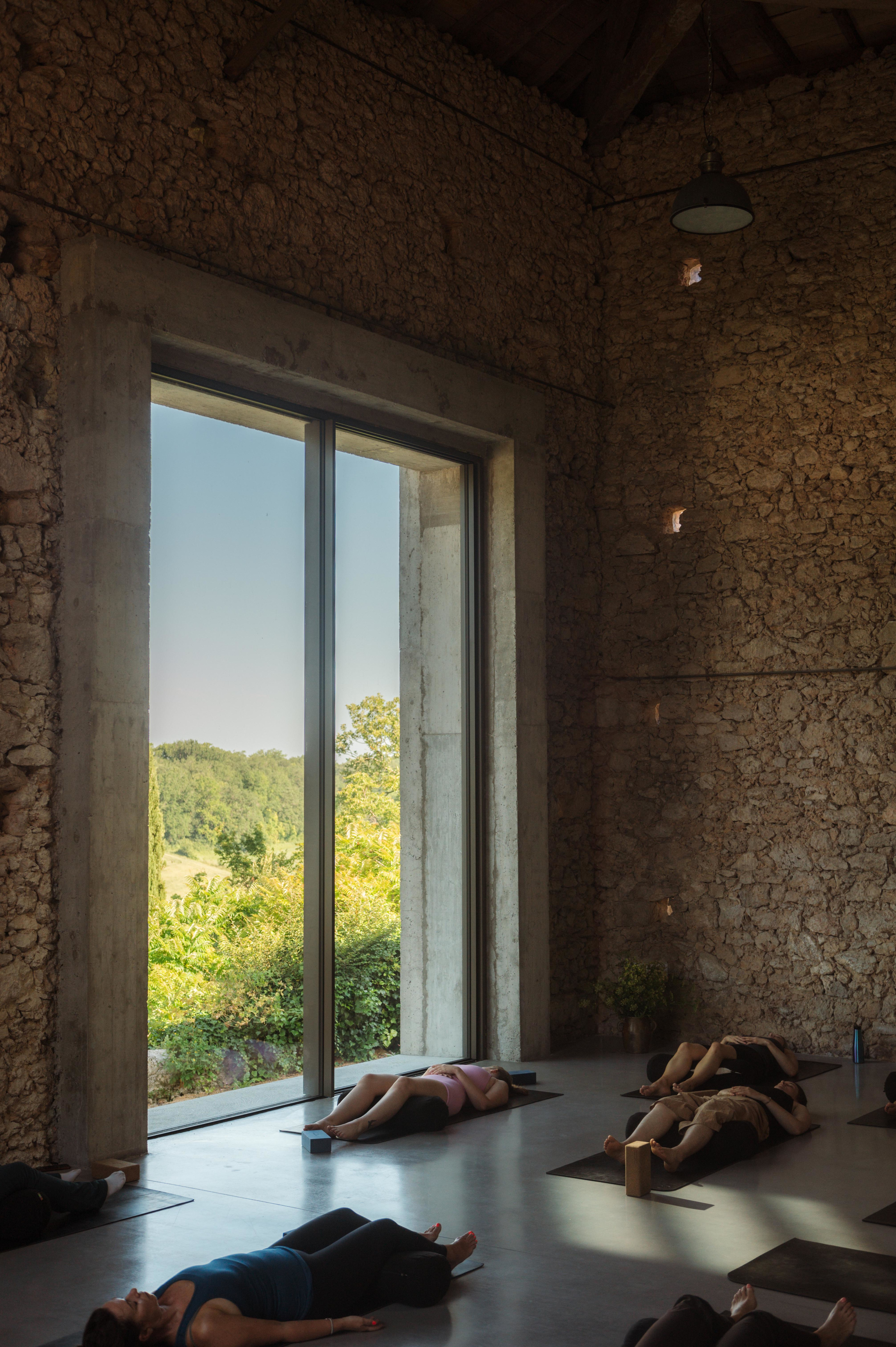 The new opening in the barn, seen from within