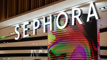 A French multinational chain of personal care and beauty stores Sephora outlet and logo seen in Shenzhen