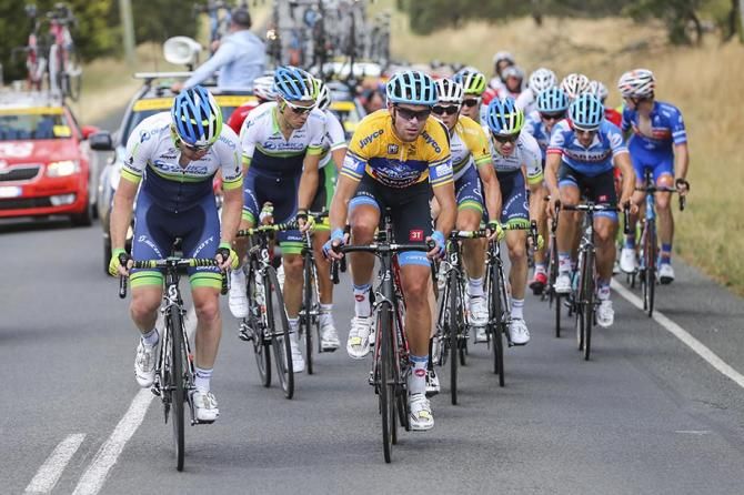 Jack Bauer was doing plenty on the front after the climb