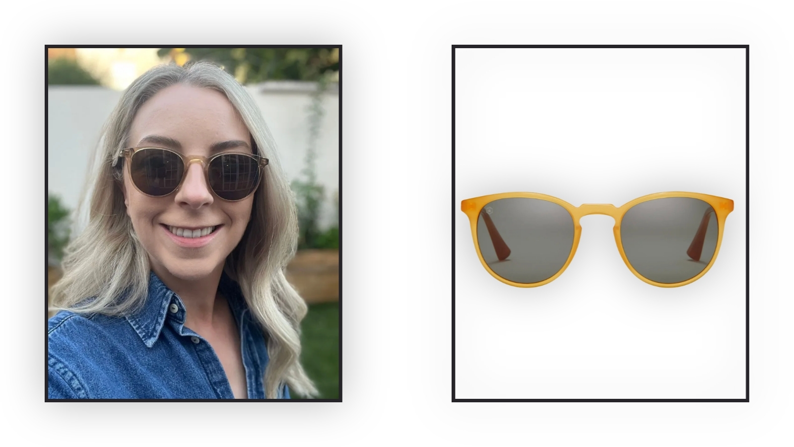 Woman wearing sunglasses