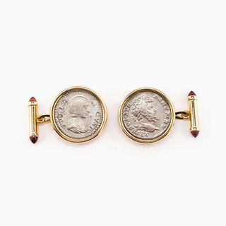 Coin cuff links