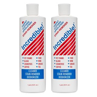 Two bottles of Incredible! Stain Remover