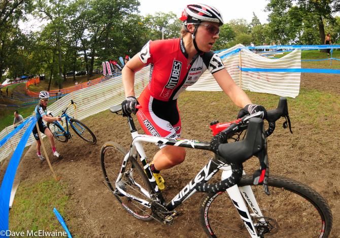 Amanda Carey (NoTubes) on one of the run-ups