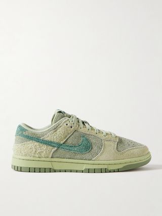 Dunk Low Brushed-Suede Sneakers