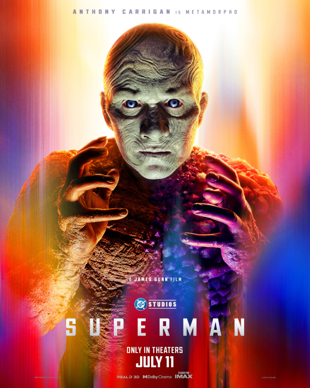 Anthony Carrigan as Metamorpho on Superman poster