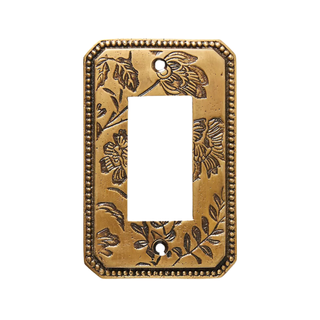 Brass switch plate cover