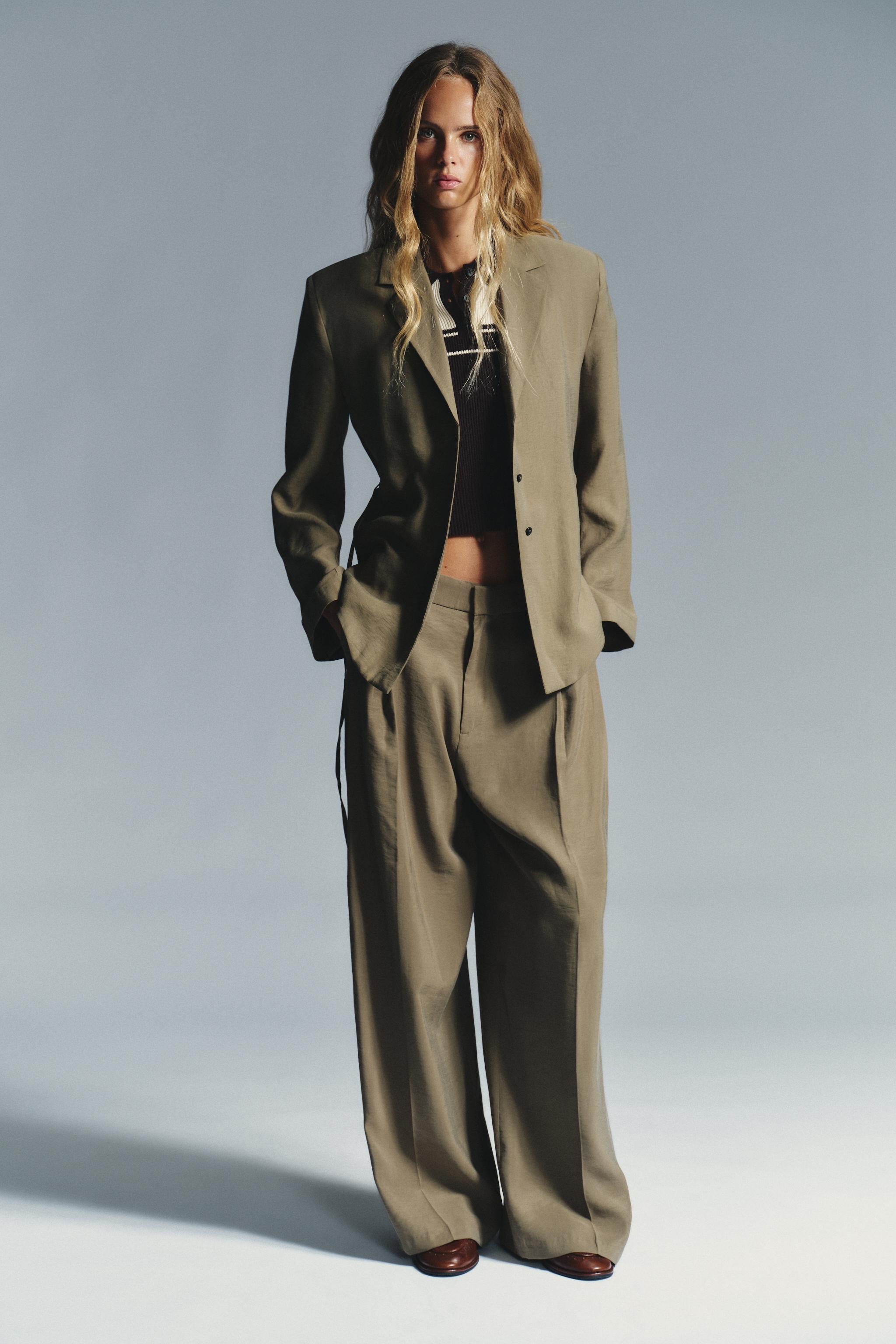 Double Pleat Trousers With Flaps