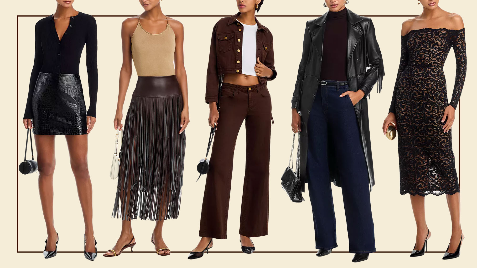 Bloomingdale's models wearing L'agence