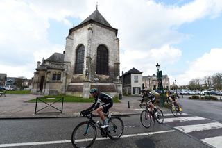 Mike Northey in the day's original break, Tour de Normandie 2015, stage two