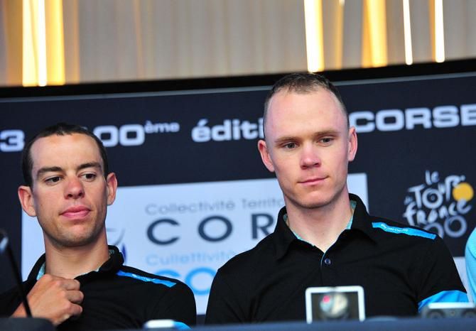Richie Porte and Chris Froome (Team Sky)