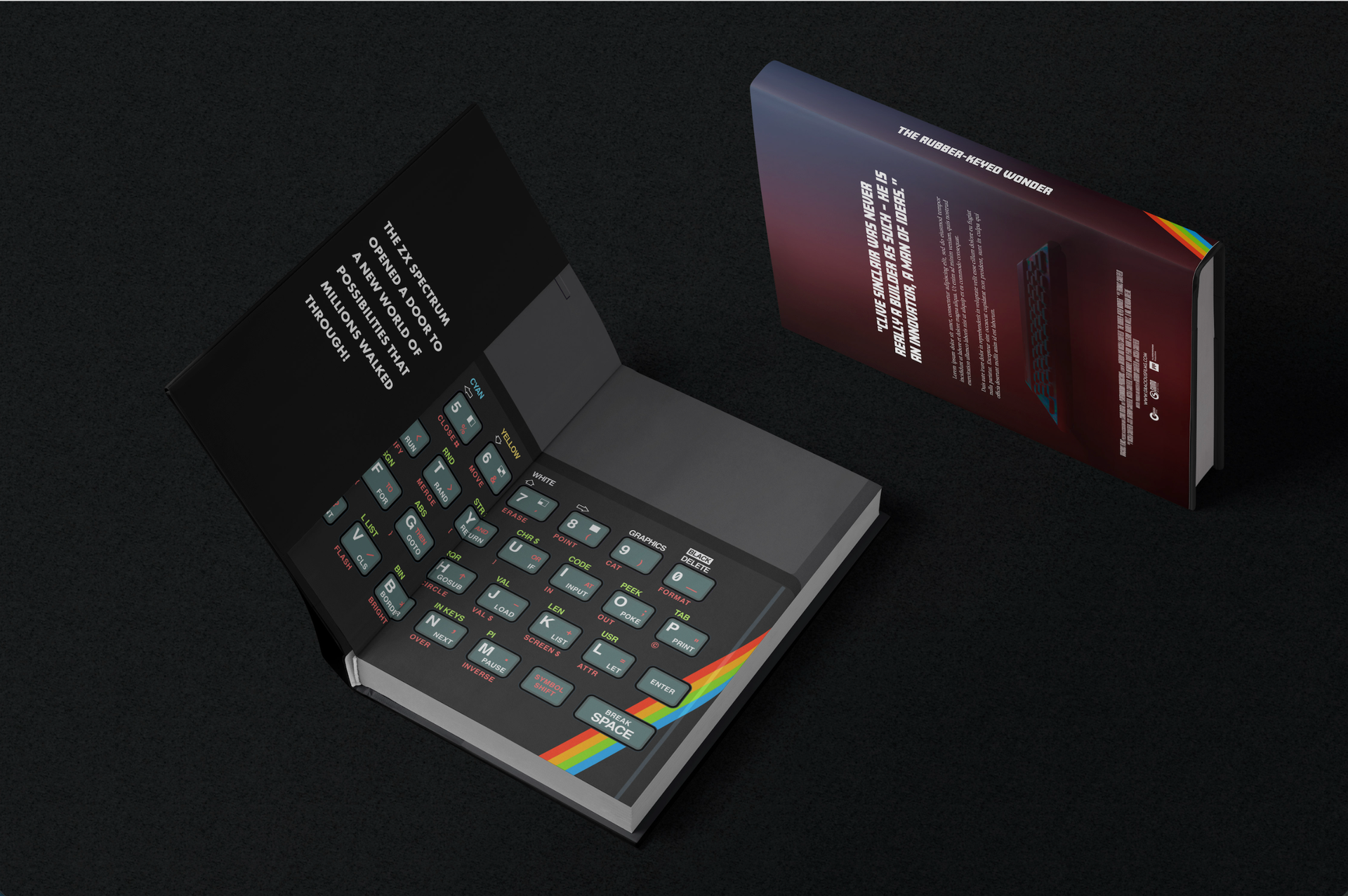 Spreads from The Rubber Keyed Wonder