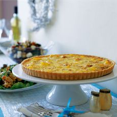 Smoked Haddock, Gruyere and Saffron Tart recipe-Tart recipes-recipe ideas-new recipes-woman and home