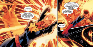 Captain Marvel and Firelord in Avengers #29 Starbrand Reborn Part 3: the Rise of the War Widow