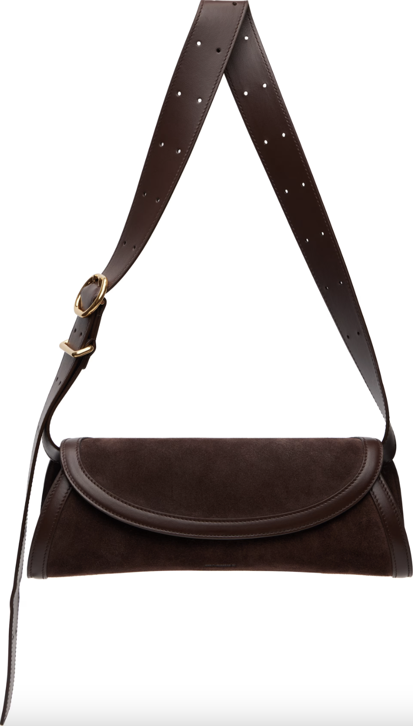 Jil Sander, Brown Cannolo Small Bag