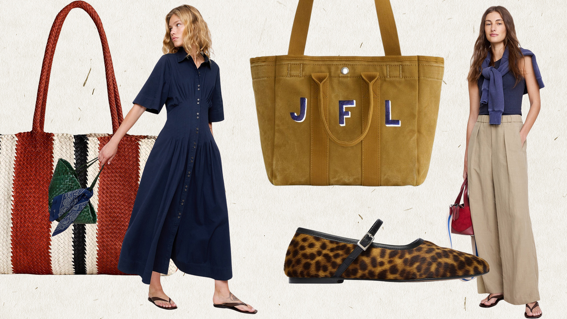Collage of Office-Ready Outfits and Accessories