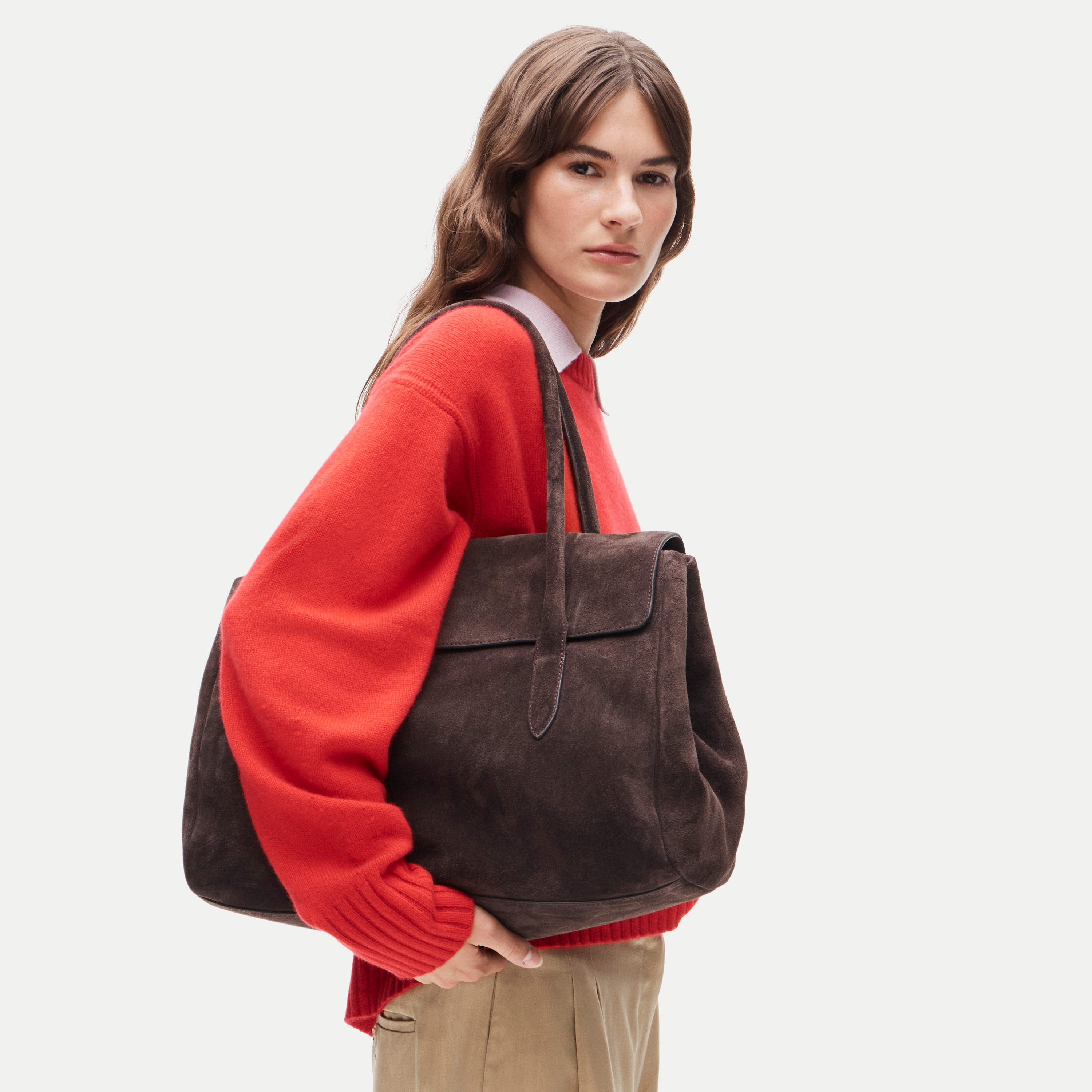 Berkeley Large Tote in Suede